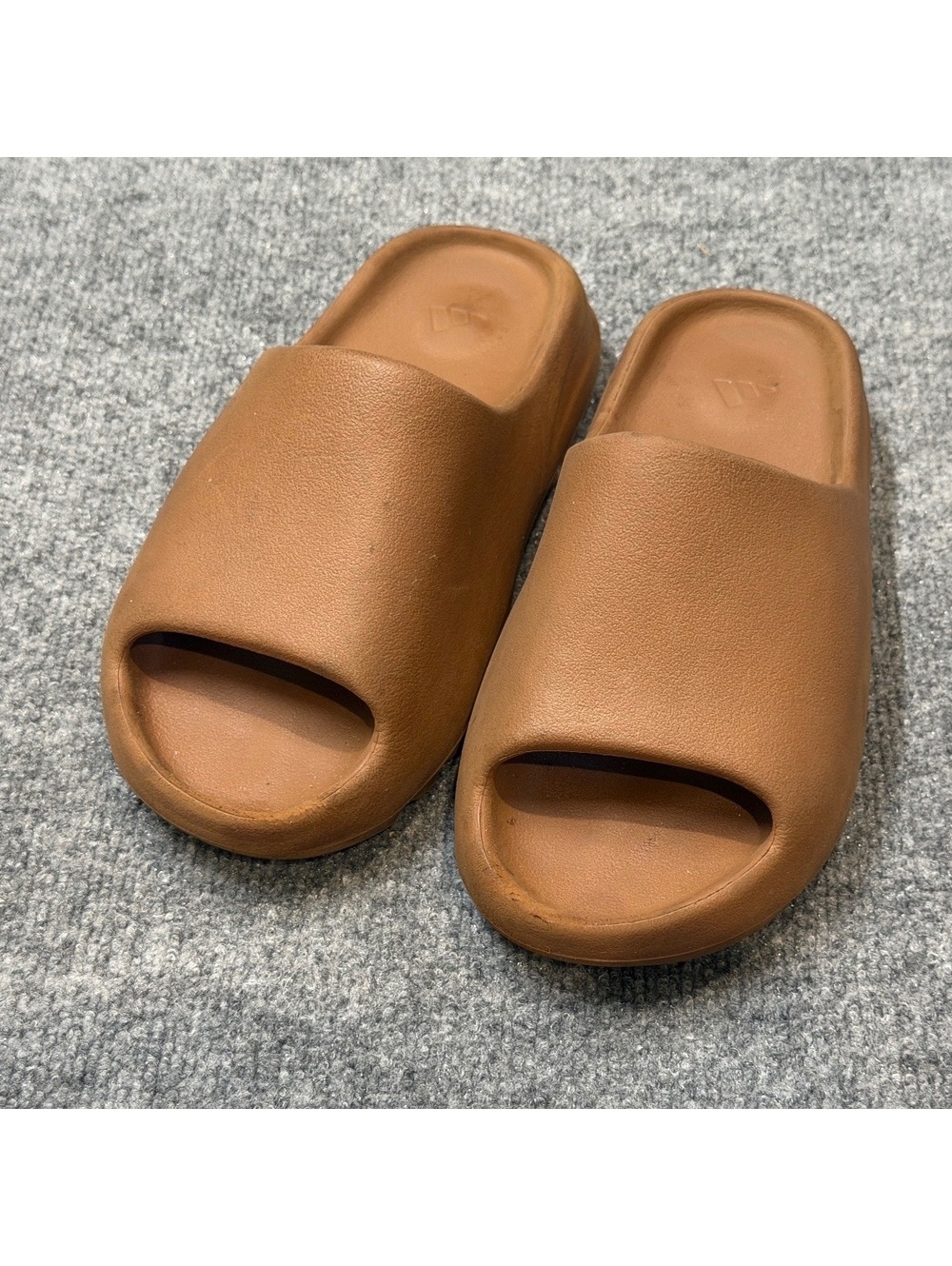Adidas Yeezy Slide Flax Kanye West Brown Foam Sandals Mens 7